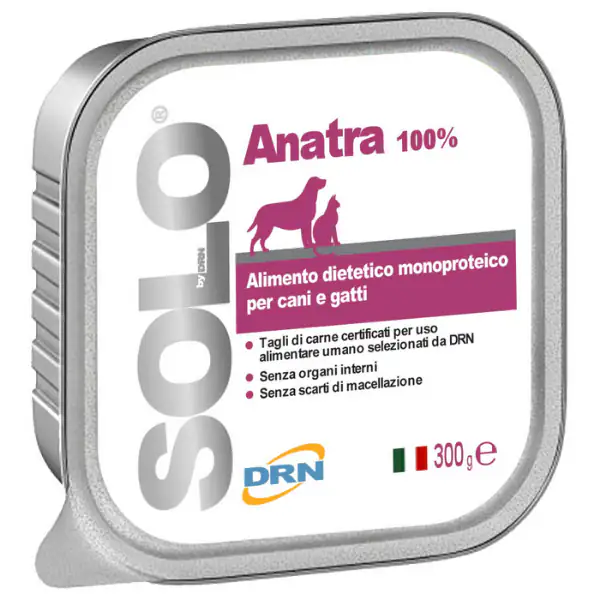 DRN Solo alimento monoproteico cane e gatto 300 gr