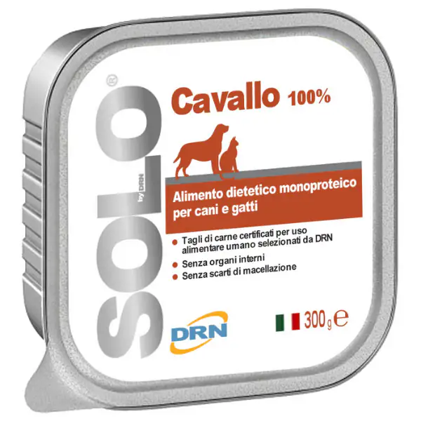DRN Solo alimento monoproteico cane e gatto 300 gr