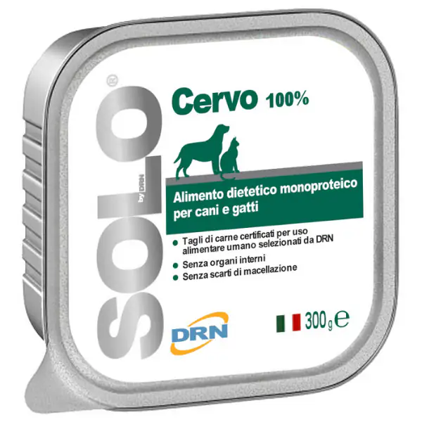 DRN Solo alimento monoproteico cane e gatto 300 gr