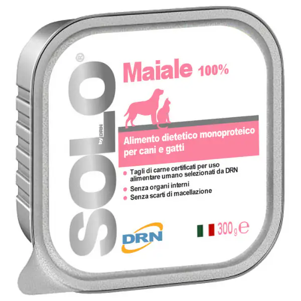 DRN Solo alimento monoproteico cane e gatto 300 gr
