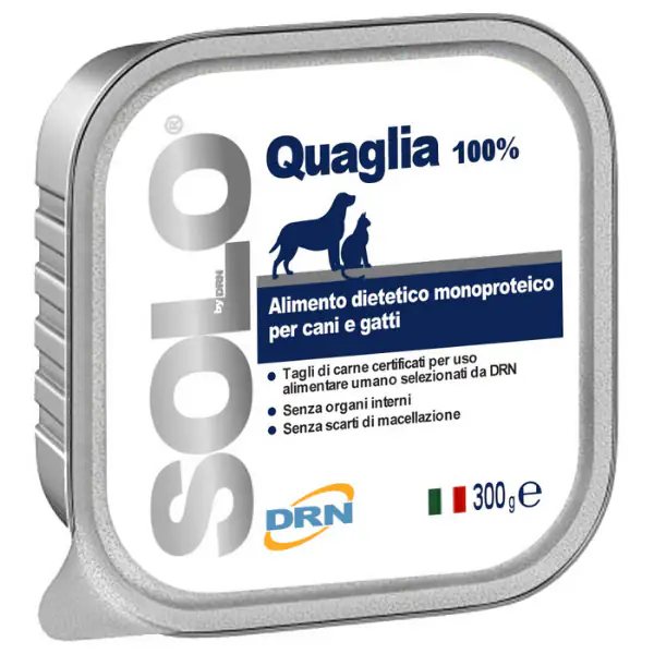 DRN Solo alimento monoproteico cane e gatto 300 gr