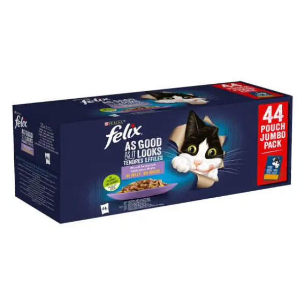 Purina Felix le Ghiottonerie in gelatina Multipack 44x85 gr