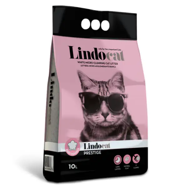 Lindocat Prestige lettiera agglomerante in bentonite bianca profumata