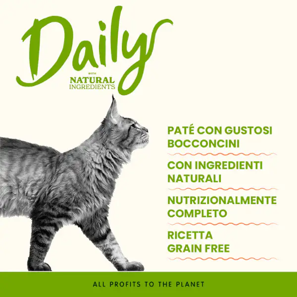 Almo Nature Daily Ingredienti naturali Cat 400 gr