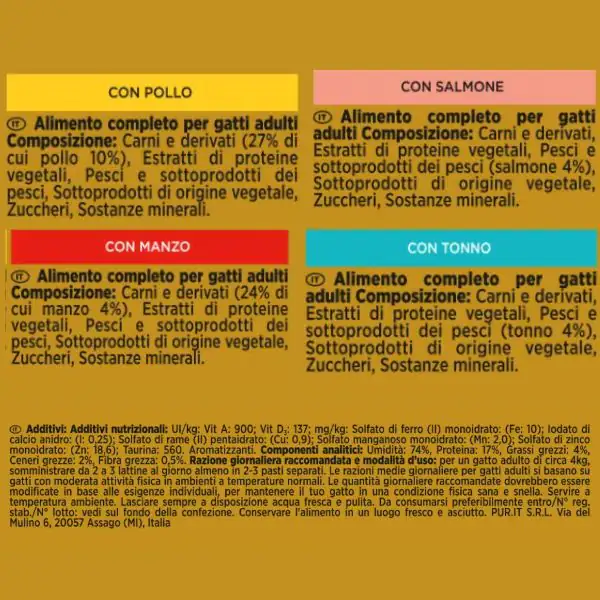 Purina Gourmet Gold Tortini Umido Gatto Multipack 24x85g