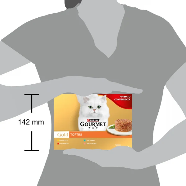 Purina Gourmet Gold Tortini Umido Gatto Multipack 24x85g