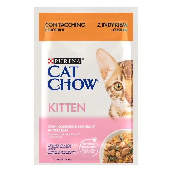 Purina Cat Chow Kitten Umido Gatto in Gelatina 85 gr