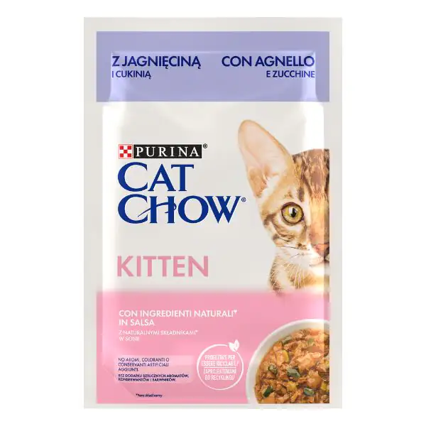 Purina Cat Chow Kitten Umido Gatto in Gelatina 85 gr
