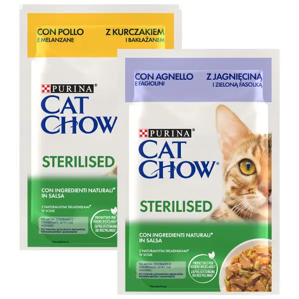 Purina Cat Chow Sterilised cibo umido per Gatti 85 gr