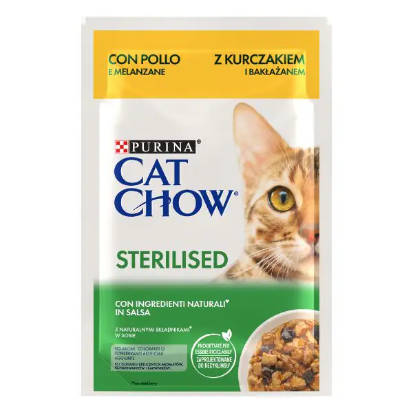 Purina Cat Chow Sterilised cibo umido per Gatti 85 gr