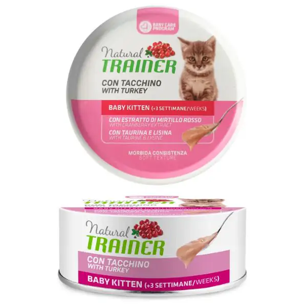 Natural Trainer Baby Kitten con tacchino 80 gr
