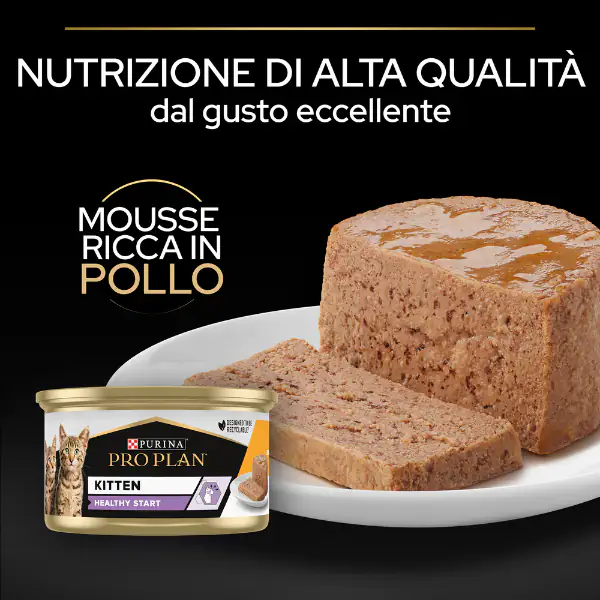 Purina Pro Plan Baby Kitten Healthy Start Umido Gatti Mousse Pollo 85 g