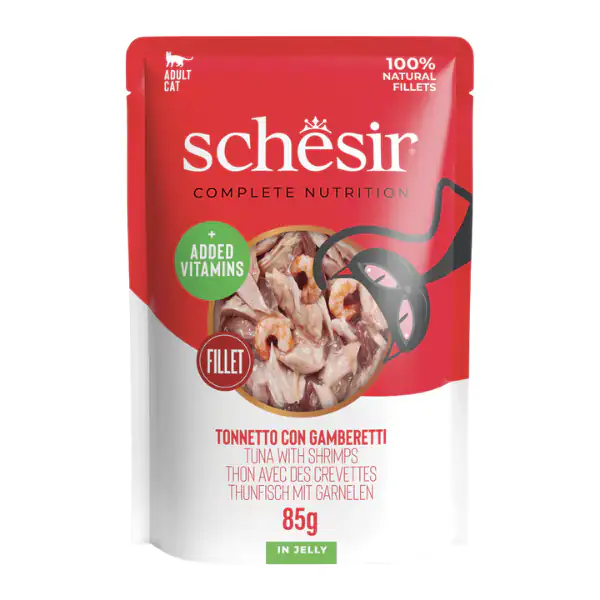 Schesir Cat Soft Adult filetti in gelatina alimento completo bustine 85 gr