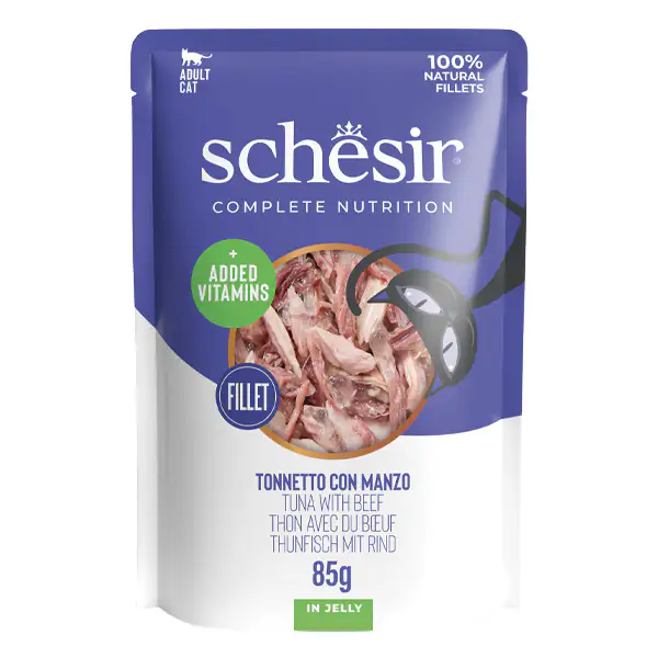 Schesir Cat Soft Adult filetti in gelatina alimento completo bustine 85 gr