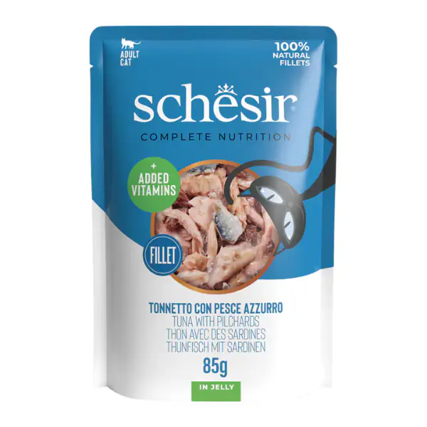 Schesir Cat Soft Adult filetti in gelatina alimento completo bustine 85 gr
