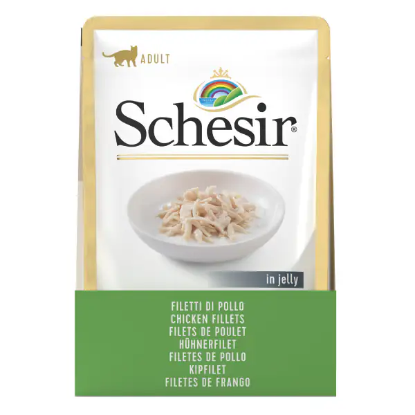 Schesir Cat Soft Adult filetti in gelatina alimento completo bustine 85 gr