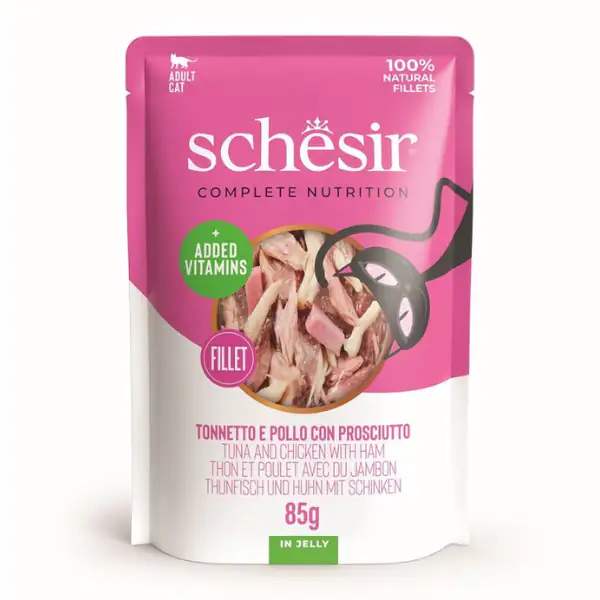 Schesir Cat Soft Adult filetti in gelatina alimento completo bustine 85 gr