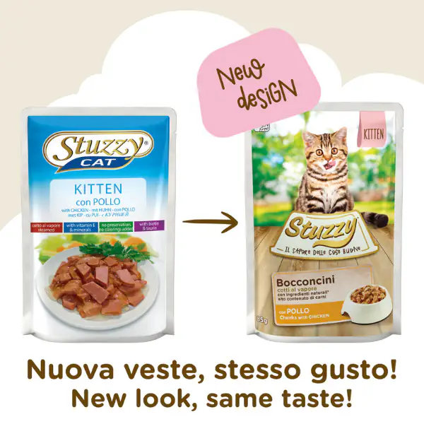 Stuzzy Cat Bocconcini Kitten cotti al vapore 85 gr
