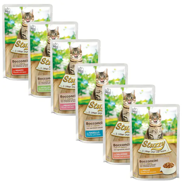 Stuzzy Cat Bocconcini cotti al vapore 85 gr