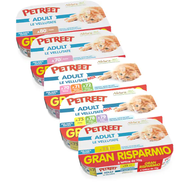 Petreet Vellutate Cat Maxi Scorta 6x70 gr