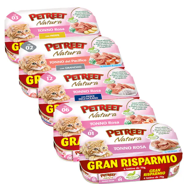 Petreet Natura Cat Maxi Scorta 6x70 gr