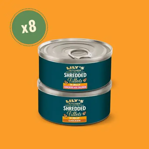 Lily's Kitchen Cat Shredded Fillets in Jelly Multipack 8x70 gr