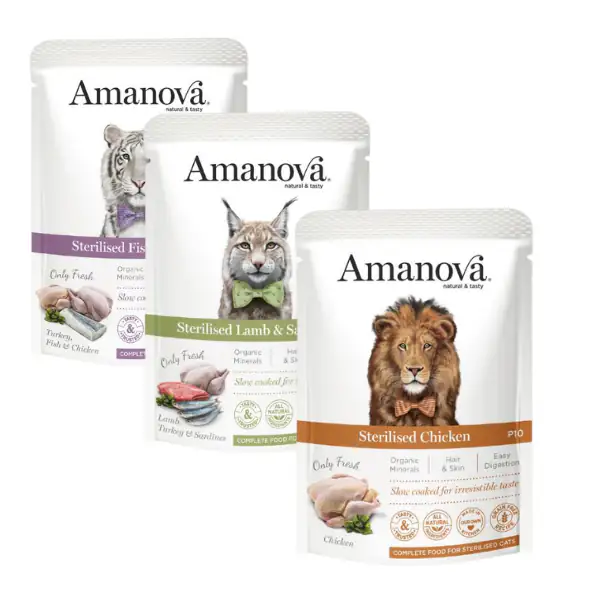 Amanova Cat Umido Sterilised Grain Free 85 gr