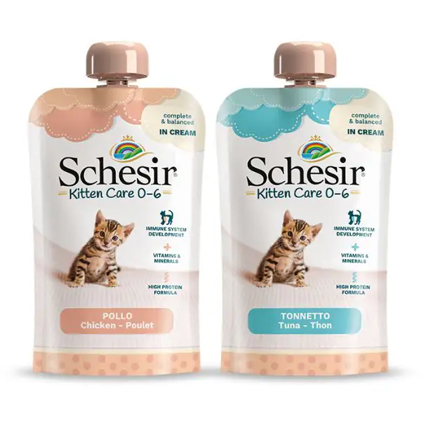 Schesir umido per gatti Kitten Care Crema in busta 150 gr