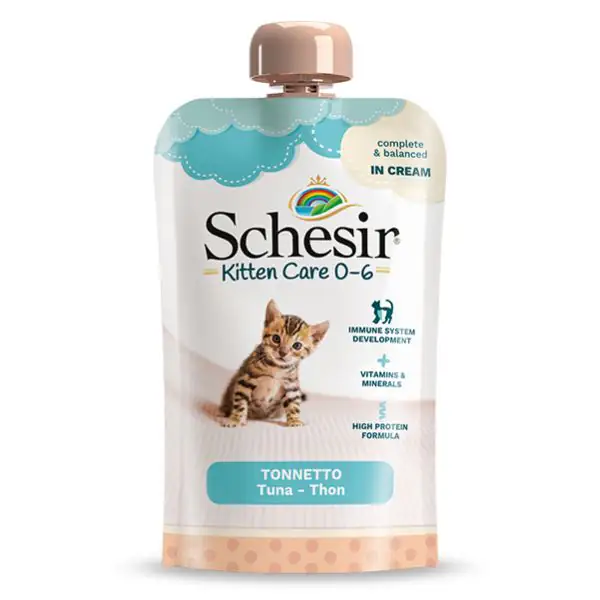 Schesir umido per gatti Kitten Care Crema in busta 150 gr