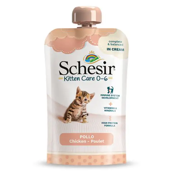 Schesir umido per gatti Kitten Care Crema in busta 150 gr