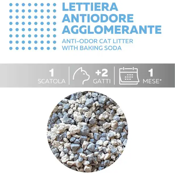 Lindocat Advanced Multi-Cat Super Premium lettiera agglomerante in bentonite bianca con bicarbonato