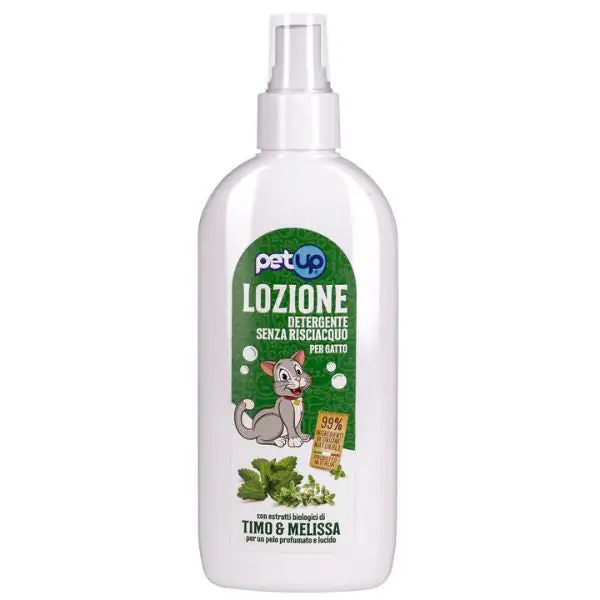 Lozione detergente senza risciacquo per gatti PetUp