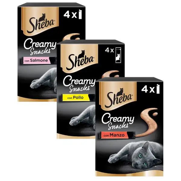 Sheba Creamy Snacks per gatti multipack 4x12 gr