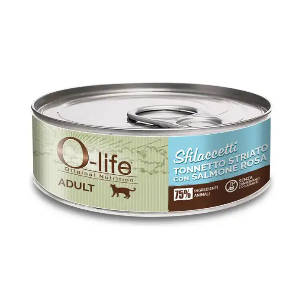 O-life Cat Adult Sfilaccetti 70 gr