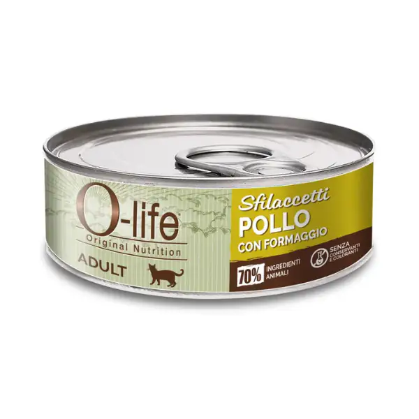 O-life Cat Adult Sfilaccetti 70 gr