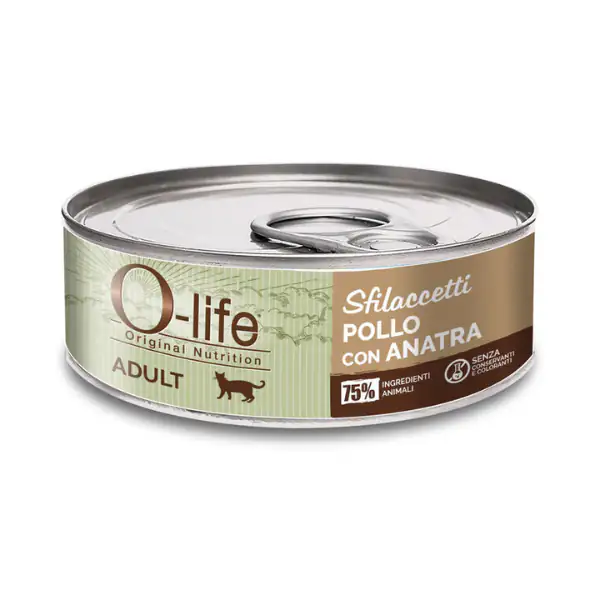 O-life Cat Adult Sfilaccetti 70 gr