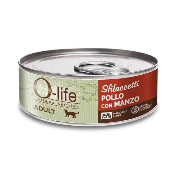 O-life Cat Adult Sfilaccetti 70 gr