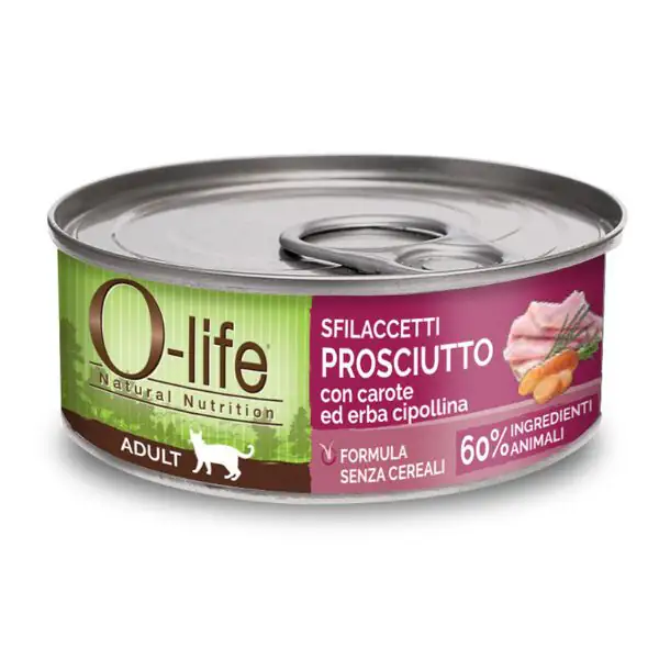 O-life Cat Adult Sfilaccetti 70 gr