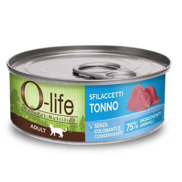 O-life Cat Adult Sfilaccetti 70 gr