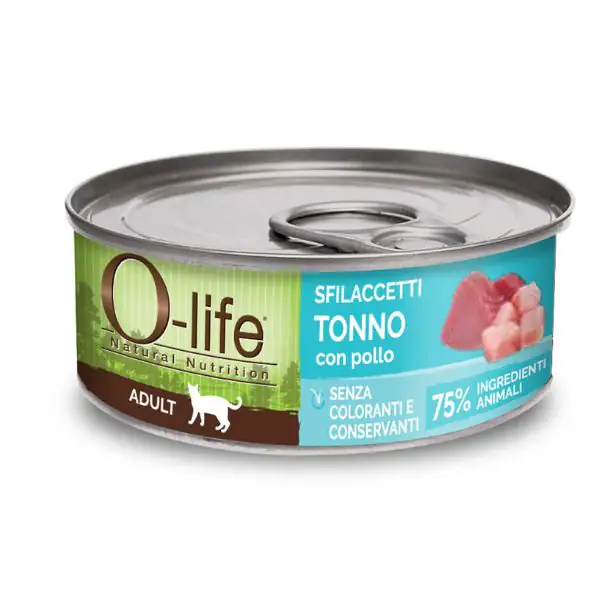 O-life Cat Adult Sfilaccetti 70 gr