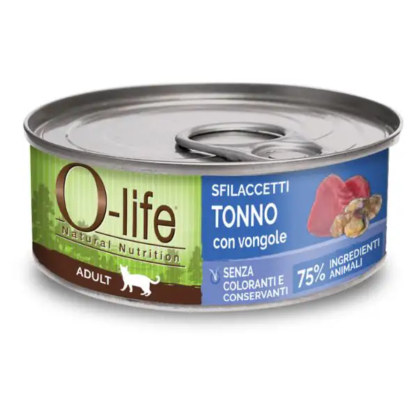 O-life Cat Adult Sfilaccetti 70 gr