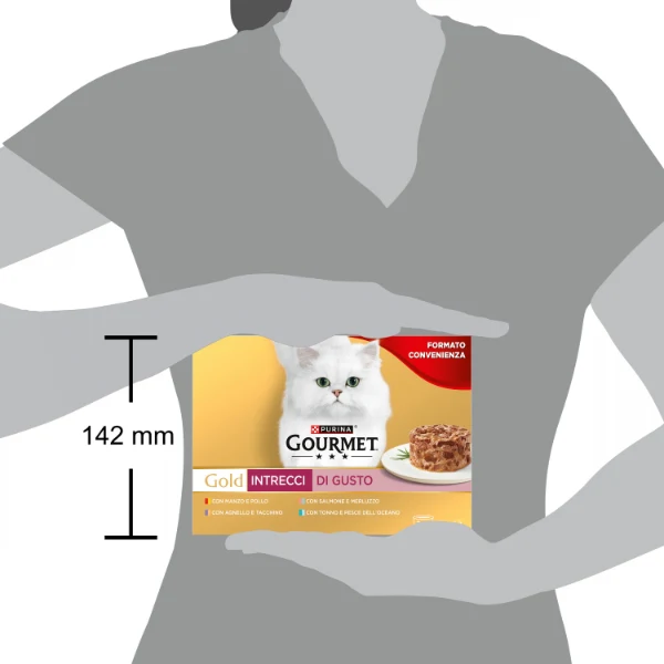 Purina Gourmet Gold Intrecci di Gusto Umido Gatto Multipack 24x85g