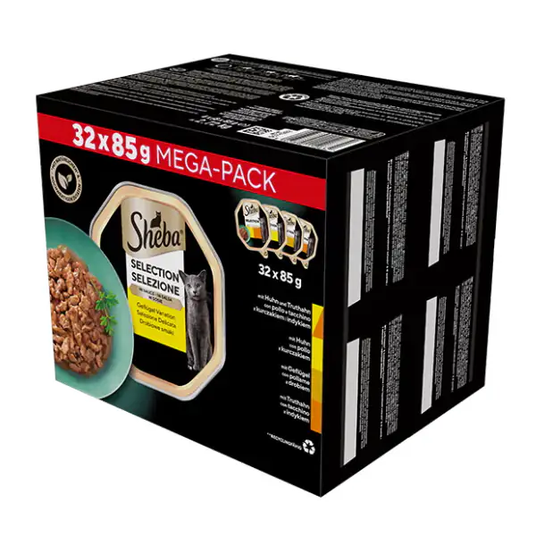 Sheba Delicatezze Selezione Delicata in salsa Multipack 32x85 gr