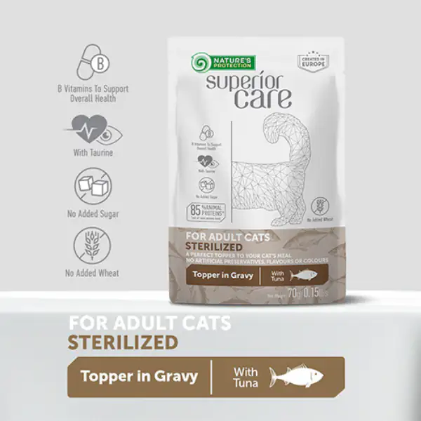 Nature’s Protection Superior Care Cat Adult Sterilised Alimento Complementare 70 gr