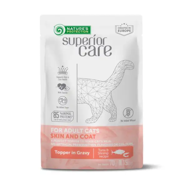Nature’s Protection Superior Care Cat Adult Skin and Coat Alimento Complementare 70 gr