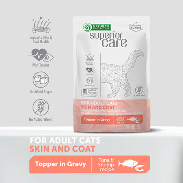 Nature’s Protection Superior Care Cat Adult Skin and Coat Alimento Complementare 70 gr