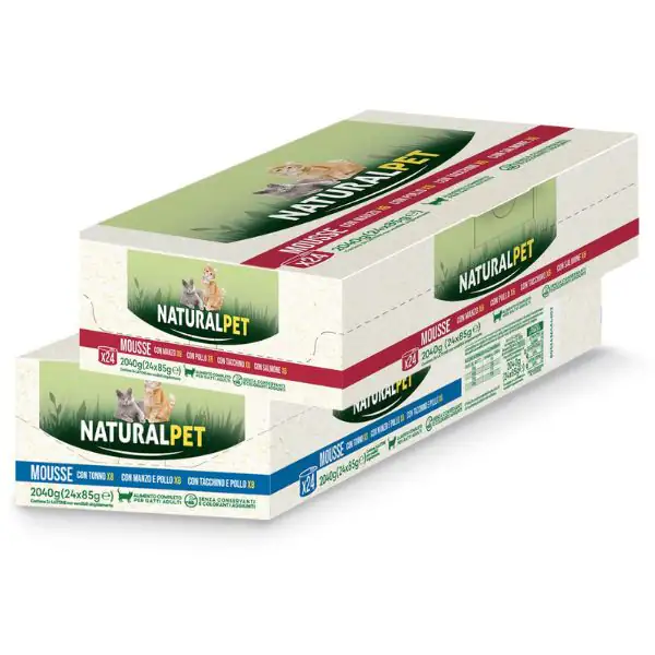 NaturalPet Cat Adult Mousse multipack 24x85 gr