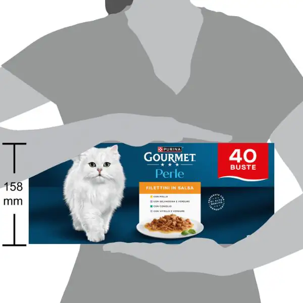 Purina Gourmet Perle selezionate Filettini in salsa multipack 40x85 gr