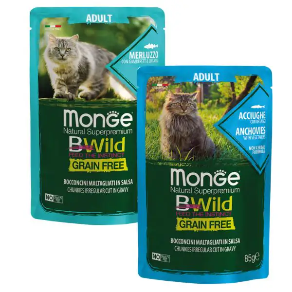 Monge BWild Grain Free Adult Cat 85 gr