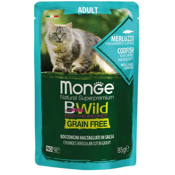 Monge BWild Grain Free Adult Cat 85 gr